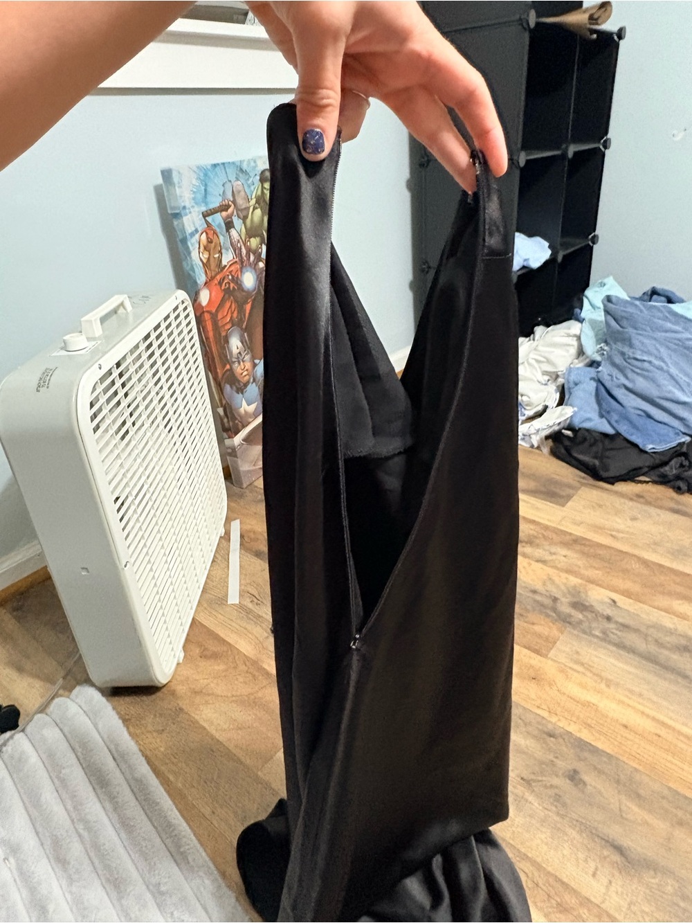 Forever 21 Black One Shoulder Maxi Dress Size Medium Formal Evening Gown - Picture 6 of 7